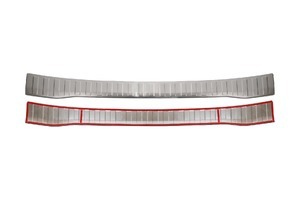 Bumperplaat RVS Smoke  Connect 2022gt  VW Caddy 2020gt