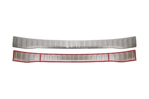 Bumperbescherming RVS Smoke Glans Ford Custom 2012-2023