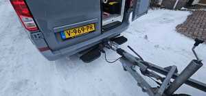 Achteropstap  opstaptrede zwart voor aan de trekhaak 