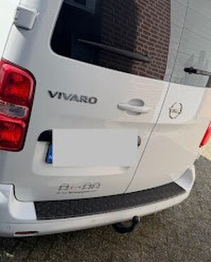 Aluminium bumper beschermer Jumpy 2017gt  Vivaro 2019  Expert  zwart