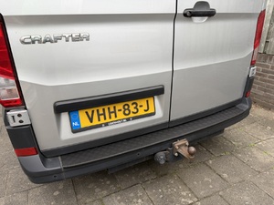Aluminium bumper protector VW Crafter 2017gt  MAN TGE black