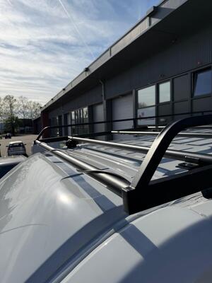 Zwarte RVS imperiaal Ford Custom L1 2012 - 2023