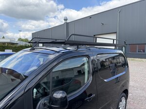 Zwarte RVS imperiaal Berlingo  Partner  Combo L1 2018