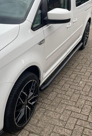 Sidebars Volkswagen Caddy L2 Maxi 2004-2020 Zwart