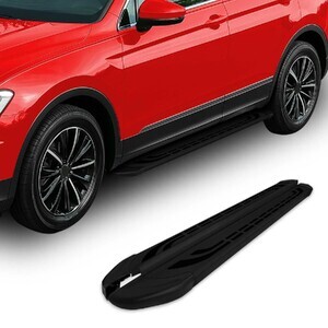 Treeplanken ZWART  Ford Custom en VW Transporter L1