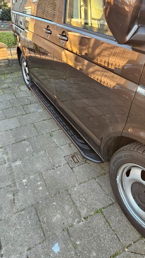 Treeplanken zwart VW TRANSPORTER 2003-2023 L2