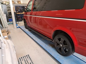 Treeplanken zwart VW TRANSPORTER 2003-2023 L2